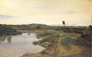 Jean Baptiste Camille  Corot La promenade du Poussin (mk01) oil painting picture wholesale